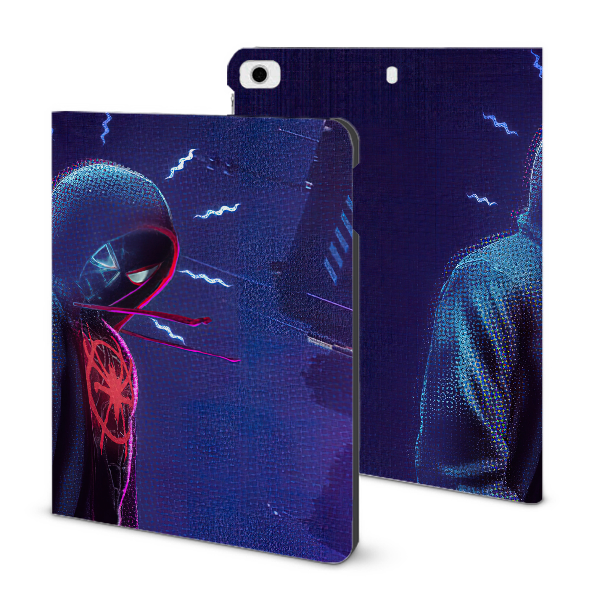 （画像用） Spider Man スパイダーマン IPad ケース ブック型 PUレザー TPU 耐衝撃 軽量 薄型 ペン収納なし 全面保護 IPad 各モデル対応